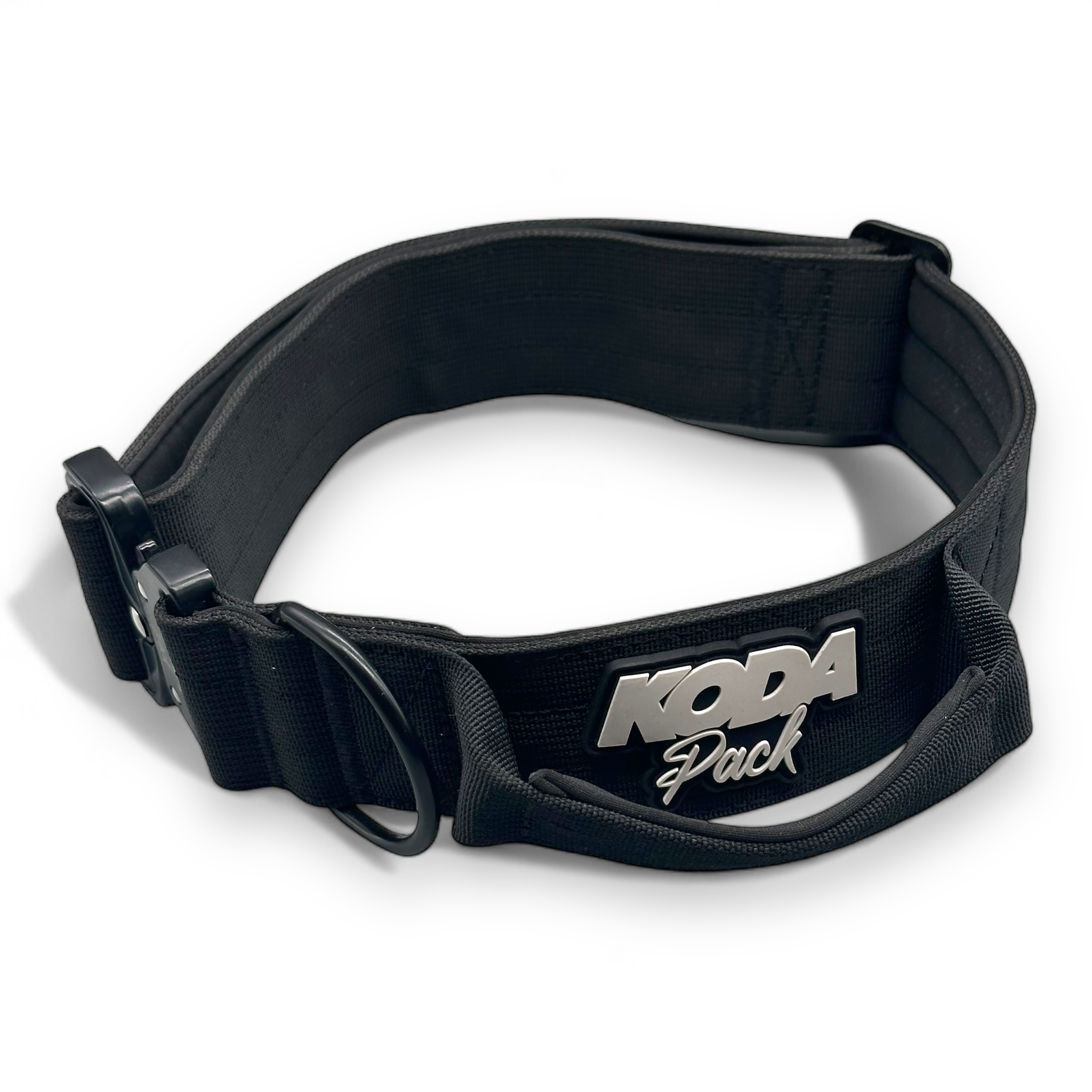 5cm Tactical Dog Collar – Heavy-Duty Training Collar with Handle & Quick Release Buckle