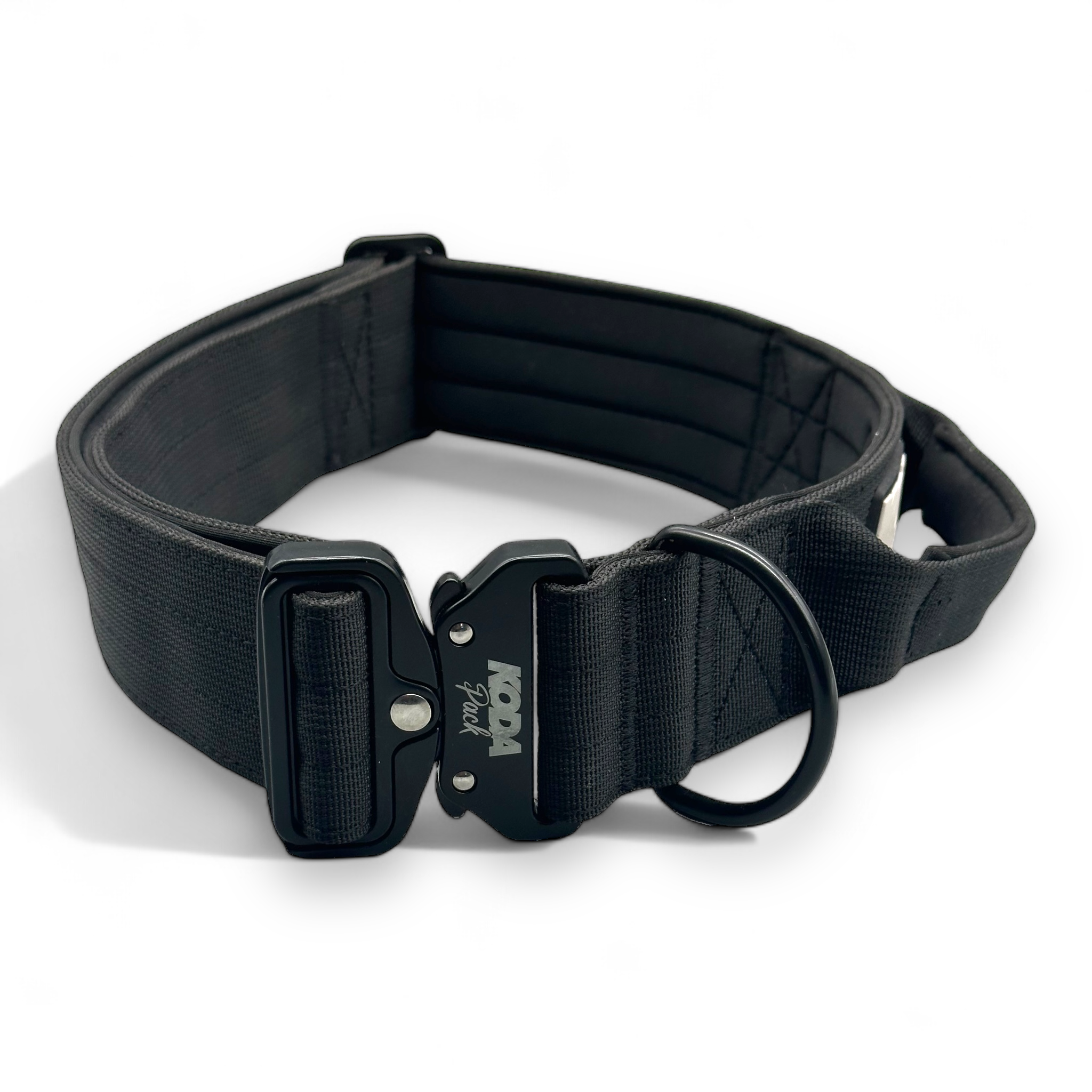 5cm Tactical Dog Collar – Heavy-Duty Training Collar with Handle & Quick Release Buckle