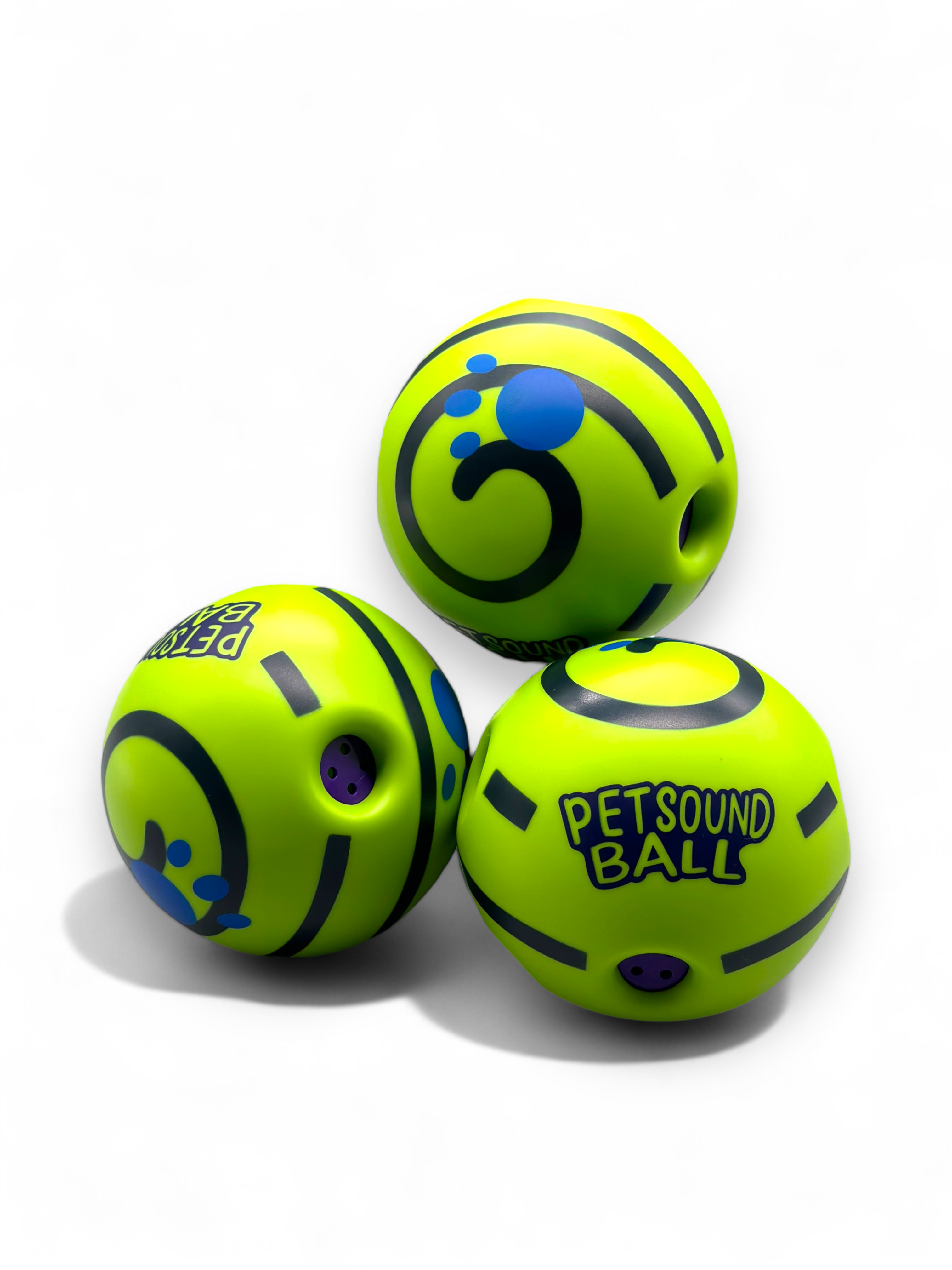 Giggle Sound Ball – Interactive Rolling Dog Toy with Built-In Giggle Noise (Small 8.8cm)