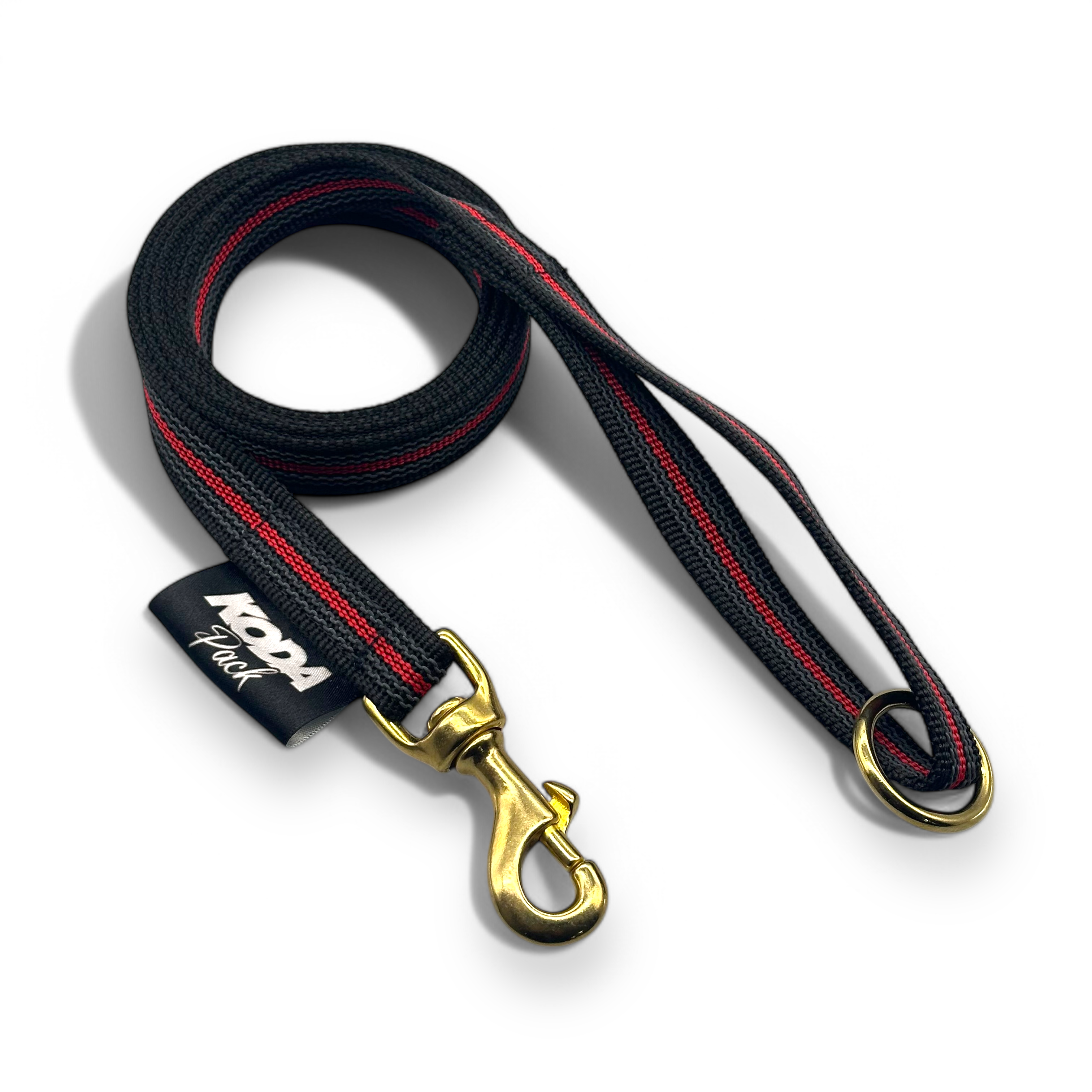 1.5 meter Rubberised Standard Lead - Black / Red