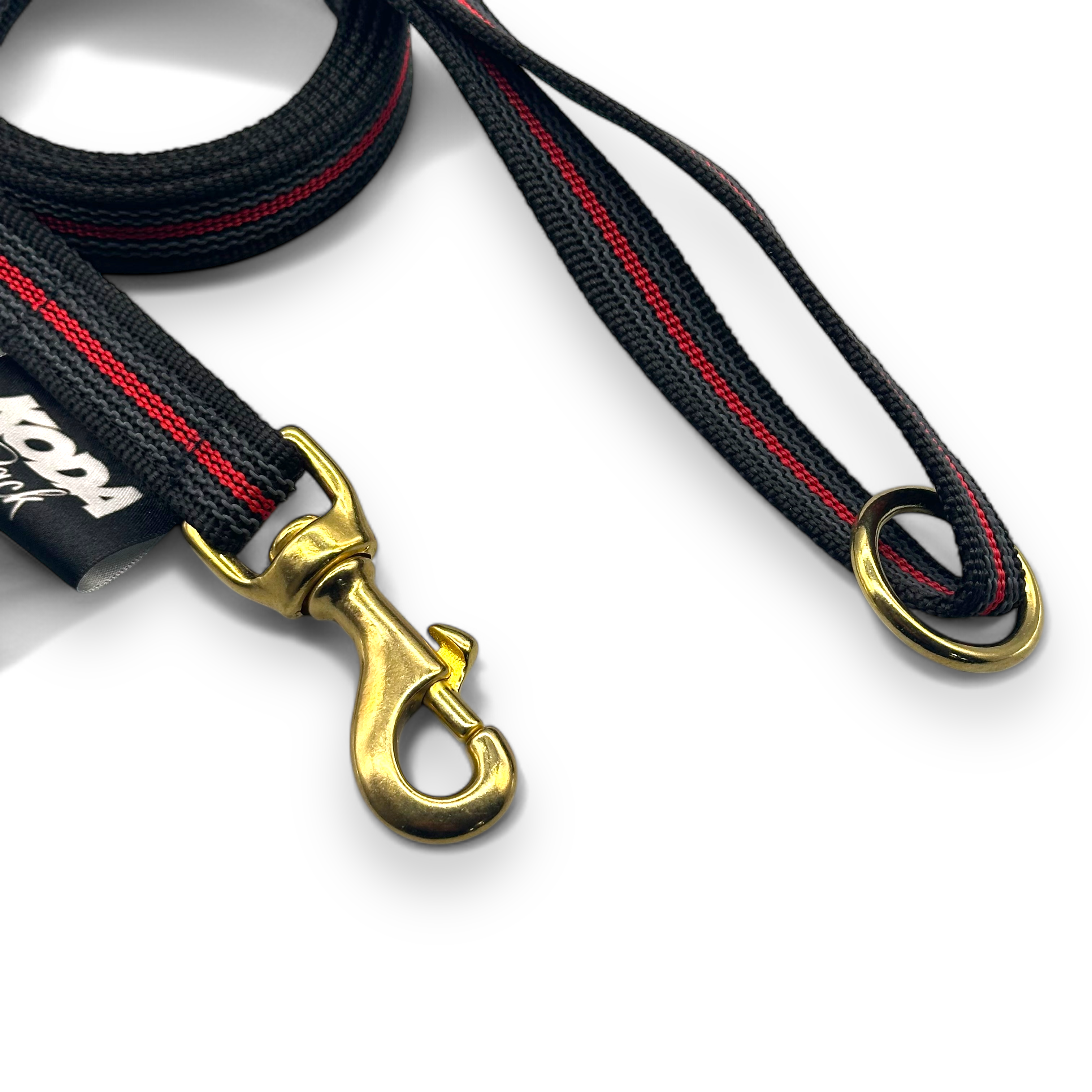 1.5 meter Rubberised Standard Lead - Black / Red