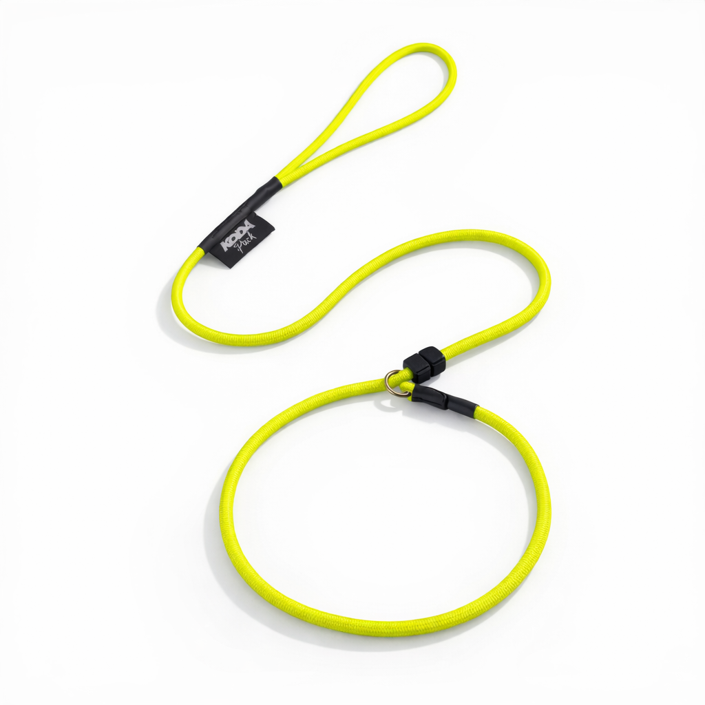 Neon Range Slip Lead – Durable 6mm Dog Training Lead with Dual Stoppers