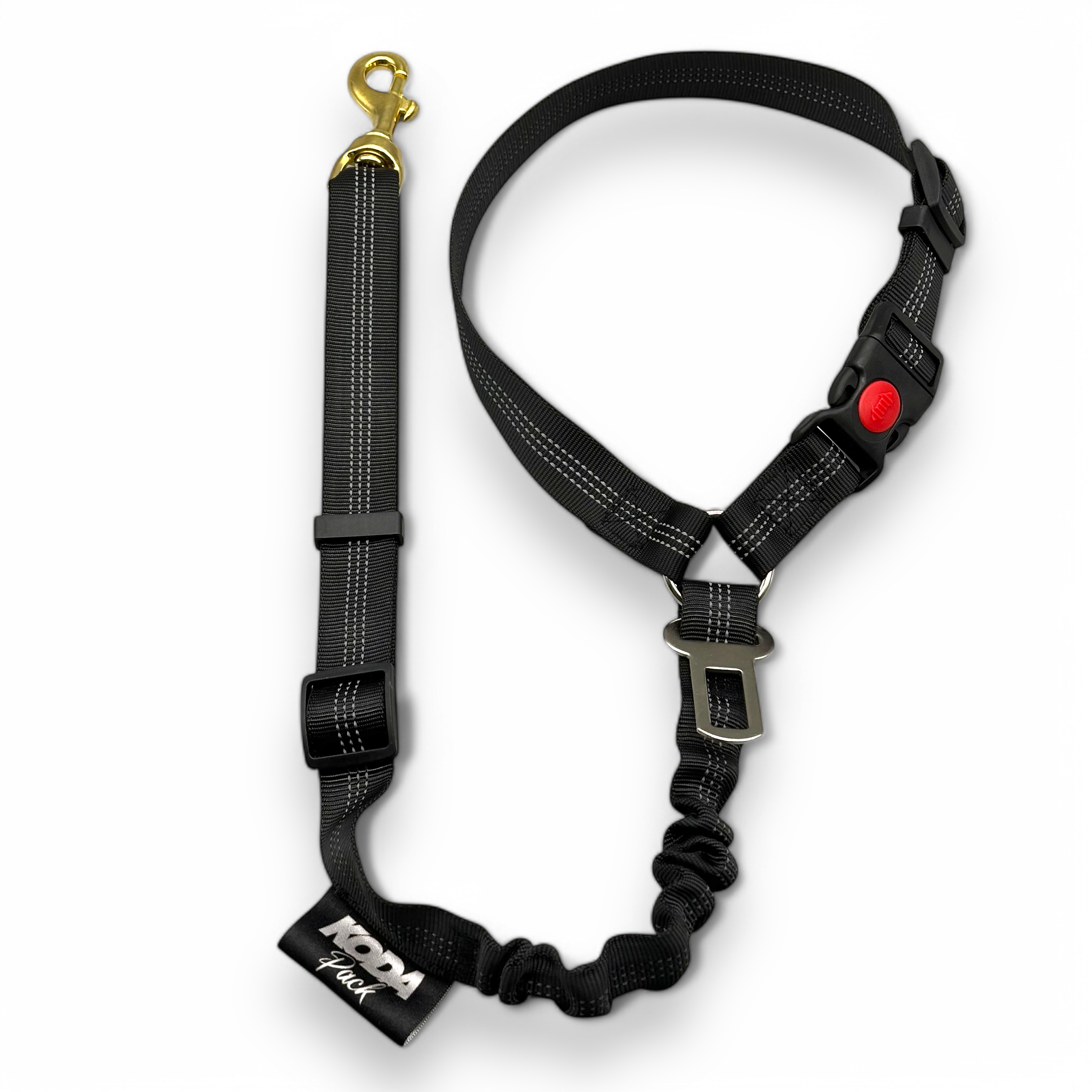 Dog Car Seat Belt – Adjustable & Shock-Absorbing Safety Strap