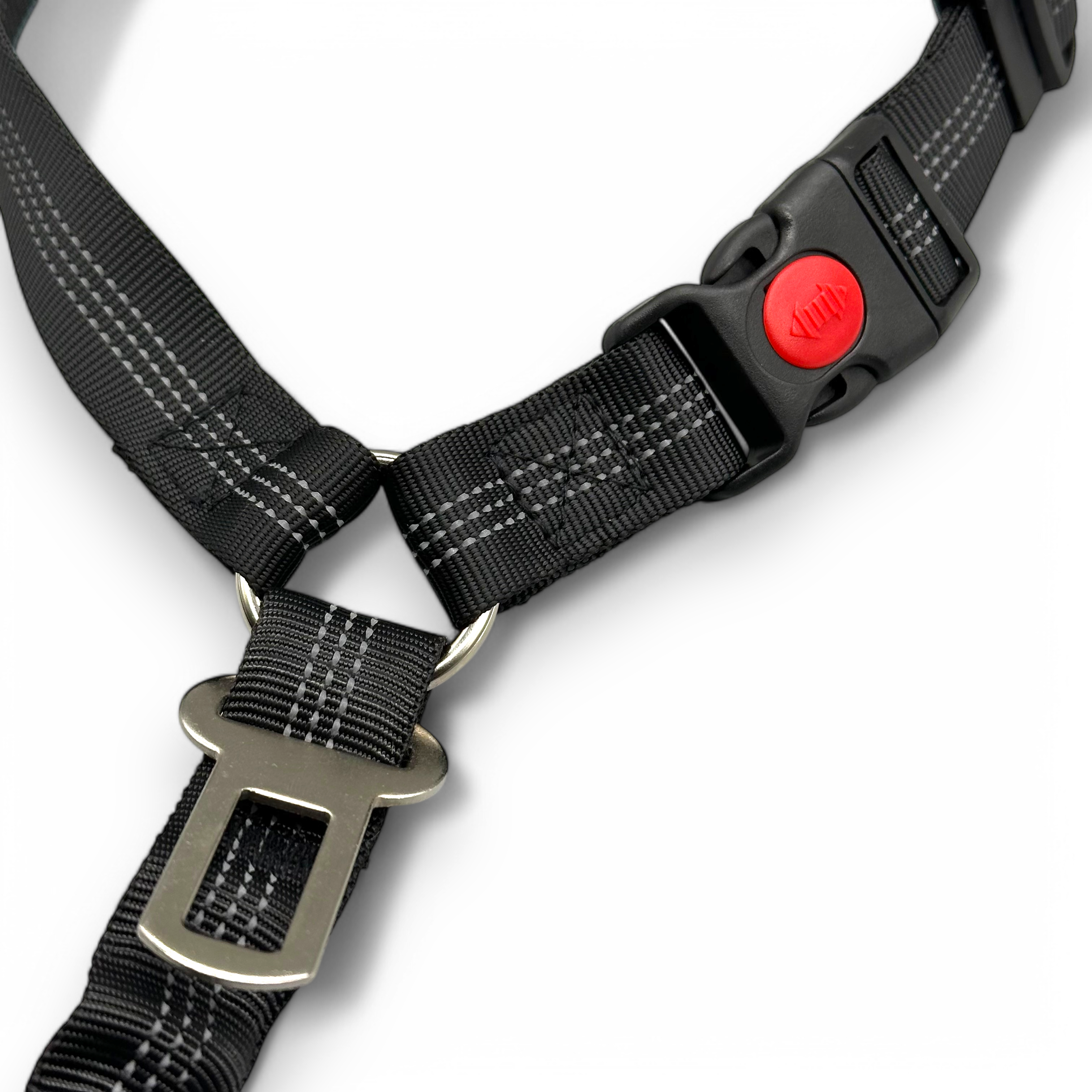 Dog Car Seat Belt – Adjustable & Shock-Absorbing Safety Strap