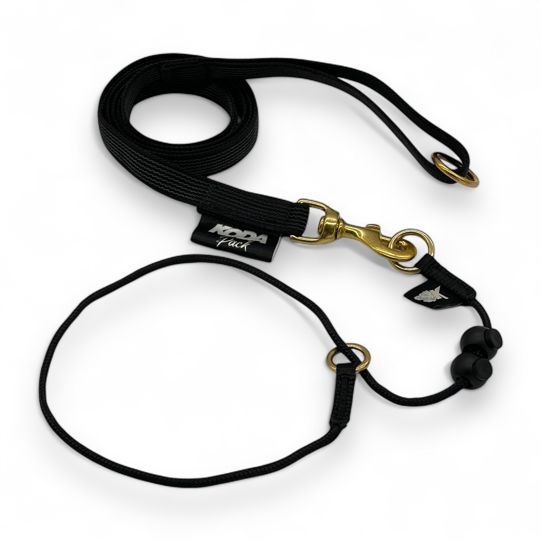 1.5m Rubberised Lead & Slip Collar Set – Durable Dog Training Set (Black)