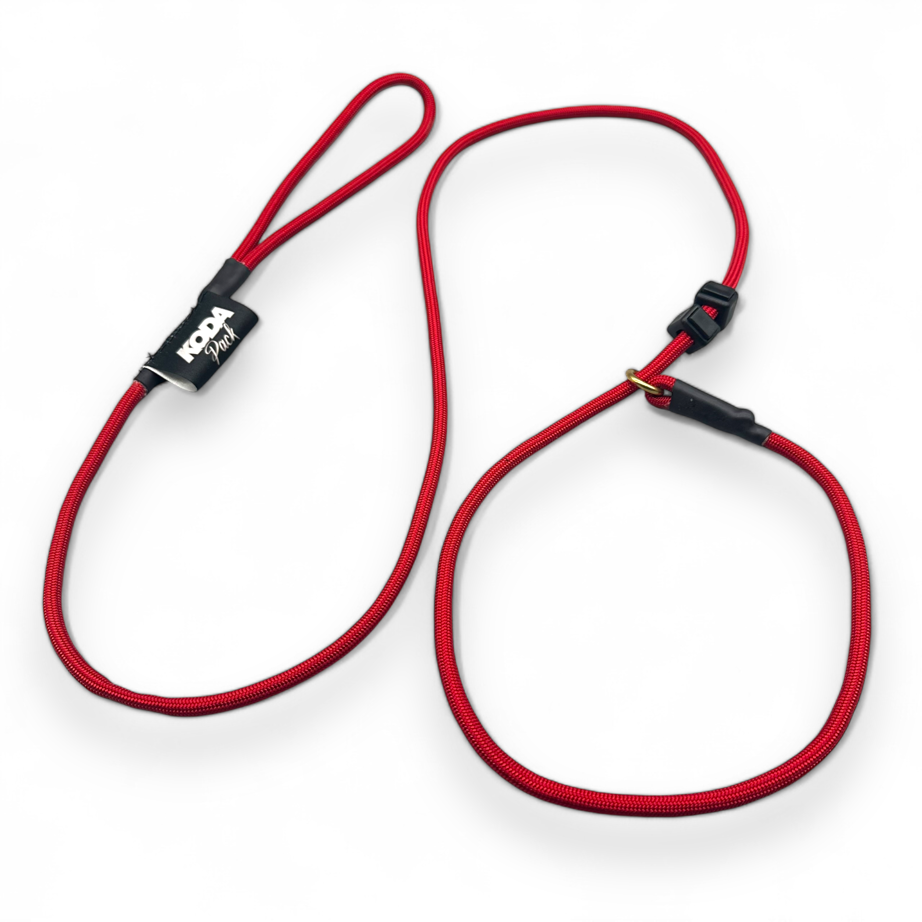 Red Slip Lead – Durable 6mm Dog Training Lead with Dual Stoppers
