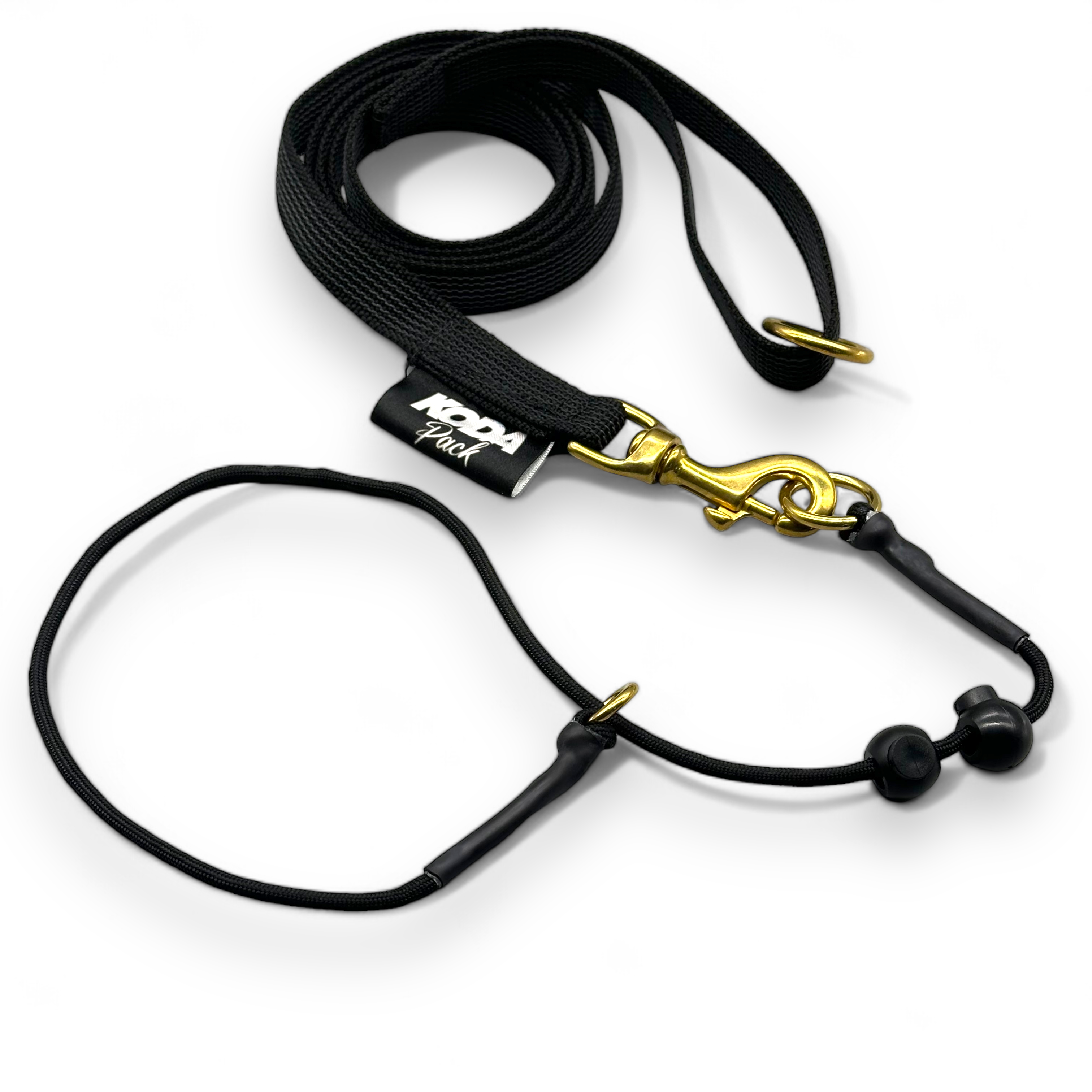 1.5 meter Rubberised Standard Black Lead and Slip collar set