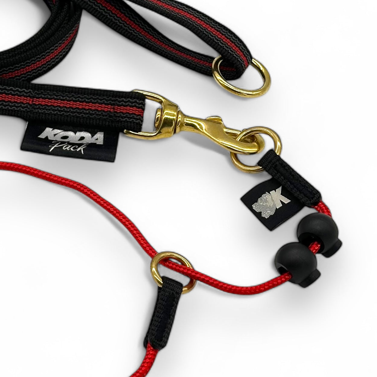 1.5 meter Rubberised Standard Red Lead and Slip collar set