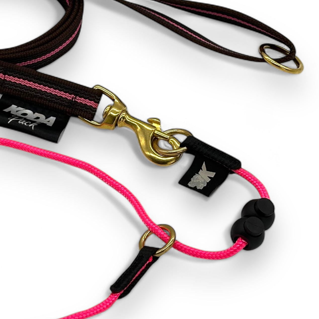 1.5 meter Rubberised Standard Pink Lead and Slip collar set