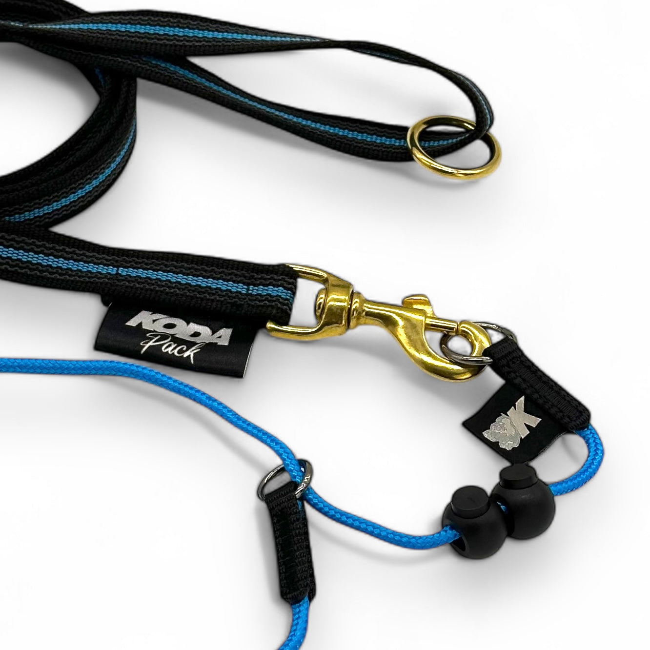 1.5 meter Rubberised Standard Sky Blue Lead and Slip collar set