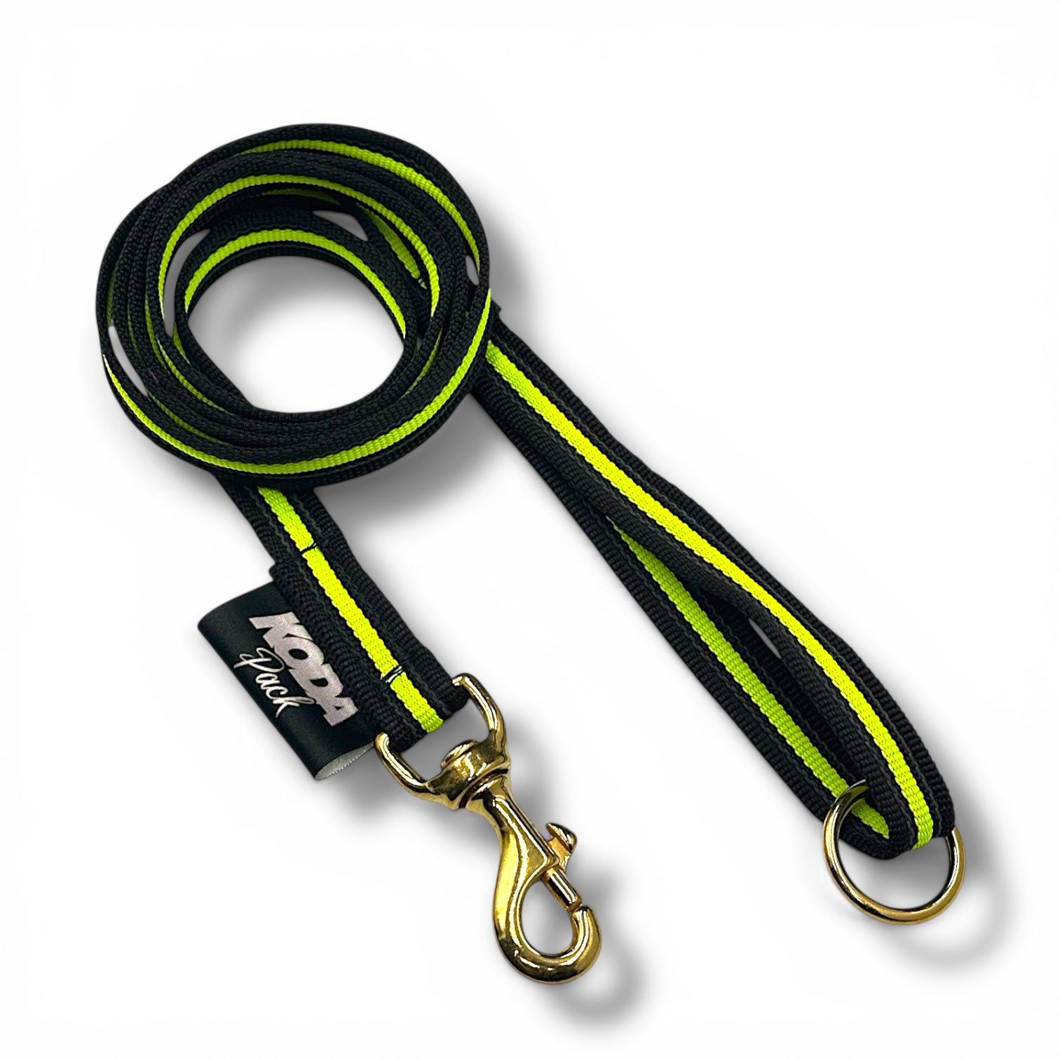 1.5m Rubberised Standard Lead – Durable Dog Lead with Handle (Neon Range)